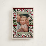 "Teaberry Stained Glass" - Holiday Cards in Garland by Thomas Ward - Front