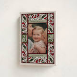 "Teaberry Stained Glass" - Holiday Cards in Garland by Thomas Ward - Folded Card