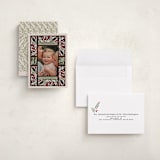 "Teaberry Stained Glass" - Holiday Cards in Garland by Thomas Ward - Assembled