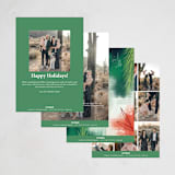 "Merry Seven" - Holiday Cards in Snowflake by Holly Whitcomb - Back of Card Options