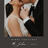 "Merry & Minimalist" - Holiday Cards in Charcoal by Nicole Walsh - Detail