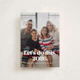 "Let's do this" - Holiday Cards in Snow by Lea Delaveris - Front