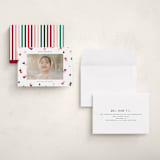 "Disney's Mickey Confetti" - Holiday Cards in Cherry by Ellen Schlegelmilch - Assembled