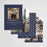 "Howliday" - Holiday Cards in Bone by Vanessa Doyle - Back of Card Options