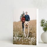 "Howliday" - Holiday Cards in Bone by Vanessa Doyle - Folded Card