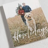 "Howliday" - Holiday Cards in Bone by Vanessa Doyle - Detail