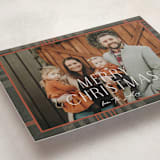 "Foiled plaid" - Holiday Cards in Autumn by Annie Holmquist - Detail