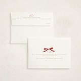 "Ornament Branch" - Holiday Cards in Coal by Everett Paper Goods - FREE Recipient Addressing