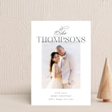 "Merry With Class" - Holiday Cards in Coal by Ashlee Townsend - Front