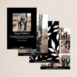 "Merry With Class" - Holiday Cards in Coal by Ashlee Townsend - Back of Card Options