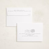 "Stamp Collection" - Holiday Cards in Ivory by Amy Payne - FREE Recipient Addressing