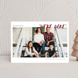 "conversational design" - Holiday Cards in Cranberry by amanda lawrence - Front