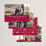 "conversational design" - Holiday Cards in Cranberry by amanda lawrence - Back of Card Options