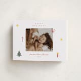 "Cross Stitch Christmas" - Holiday Cards in Snow by Studio Suku - Folded Card