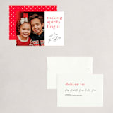 "Bright Holiday spirits" - Holiday Cards in Candy Cane by Kelly Nasuta - Assembled