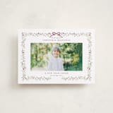 "Bountiful Boughs" - Holiday Cards in Cranberry by Itsy Belle Studio - Front