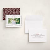 "Bountiful Boughs" - Holiday Cards in Cranberry by Itsy Belle Studio - Assembled