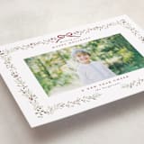 "Bountiful Boughs" - Holiday Cards in Cranberry by Itsy Belle Studio - Detail