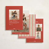 "Cheers To You" - Holiday Cards in Candy Cane by Susan Zinader - Back of Card Options