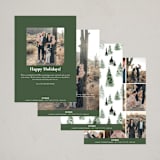 "fall of snow" - Holiday Cards in Evergreen by Anastasia Makarova - Back of Card Options