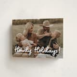 "Howdy Holidays" - Holiday Cards in Snow by Megan Davis - Folded Card