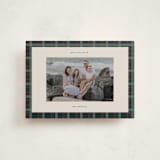 "Plaid Peace" - Holiday Cards in Wreath by Makewells - Front