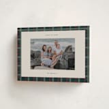 "Plaid Peace" - Holiday Cards in Wreath by Makewells - Folded Card