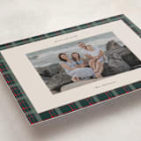 "Plaid Peace" - Holiday Cards in Wreath by Makewells - Detail