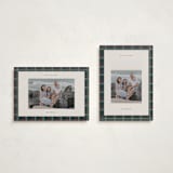 "Plaid Peace" - Holiday Cards in Wreath by Makewells - Photo Orientation Options