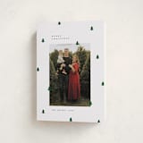 "Scattered Trees" - Holiday Cards in Cotton by Michelle Taylor - Folded Card