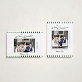 "New Location" - Holiday Cards in Spruce by Owl and Toad - Photo Orientation Options