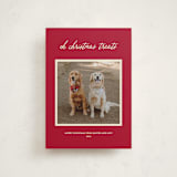 "Christmas Treats" - Holiday Cards in Red Chew Toy by Sarah Hawkins Designs - Front