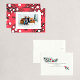 "White Berries" - Holiday Cards in Persimmon by Cricket and Bee - Assembled