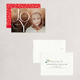 "Joy Elegance" - Holiday Cards in Snow White by Nam Bourassa - Assembled