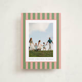 "Southern Sripes" - Holiday Cards in Azalea by Cindy Reynolds - Front