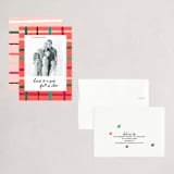 "Colorful Holiday Plaid" - Holiday Cards in Candy Apple by Ampersand Design Studio - Assembled