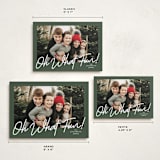 "Oh what fun script" - Holiday Cards in Forest by Karidy Walker - Formats Available