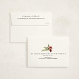 "Simple Sprig" - Holiday Cards in Toasted Almond by Kate Ahn - FREE Recipient Addressing