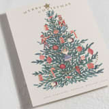 "Nutcracker Tree" - Holiday Cards in Caramel by Teju Reval - Detail
