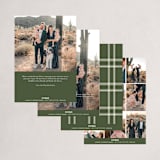 "Modern Classic Holiday" - Holiday Cards in Olive by Nazia Hyder - Back of Card Options