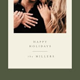 "Modern Classic Holiday" - Holiday Cards in Olive by Nazia Hyder - Detail