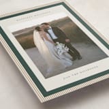 "Modern striped frame" - Holiday Cards in Forest by Jackie Crawford - Detail