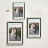 "Modern striped frame" - Holiday Cards in Forest by Jackie Crawford - Formats Available