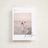 "Minimalist Signature" - Holiday Cards in Coal by Kelly Schmidt - Front