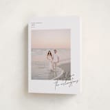 "Minimalist Signature" - Holiday Cards in Coal by Kelly Schmidt - Folded Card