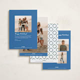 "traditional christmas" - Holiday Cards in Frosty Blue by Angel Walker - Back of Card Options