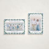 "traditional christmas" - Holiday Cards in Frosty Blue by Angel Walker - Photo Orientation Options