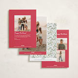 "Classic Joy" - Holiday Cards in Holly Berry by Susan Moyal - Back of Card Options