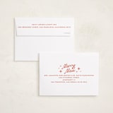 "Nostalgia" - Holiday Cards in Candy Cane by Ekko Studio - FREE Recipient Addressing