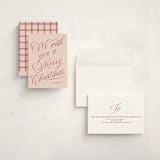 "With Flourish" - Holiday Cards in Rosy Cheeks by Kate Ahn - Assembled